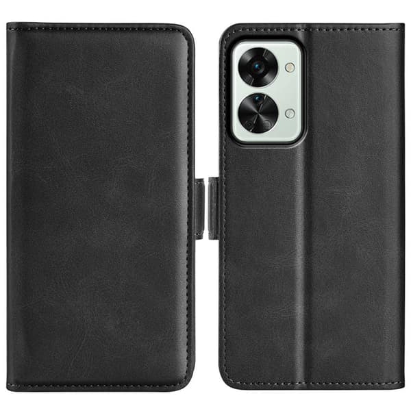 SKALO OnePlus Nord 2T 5G Premium Wallet Flip Cover - Sort