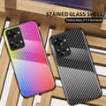Pikkukuva 8 / 11: SKALO OnePlus Nord 2T 5G Hiilikuitu karkaistu lasi TPU suojakuori - Musta