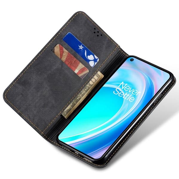 SKALO OnePlus Nord CE 2 Lite 5G Jeans Flip Cover - Sort
