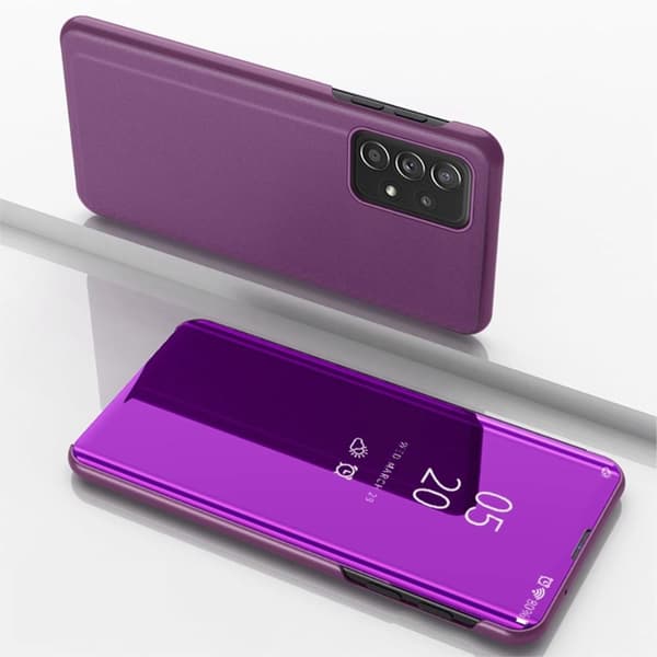 SKALO Samsung A53 5G Clear View Flip Cover - Lilla