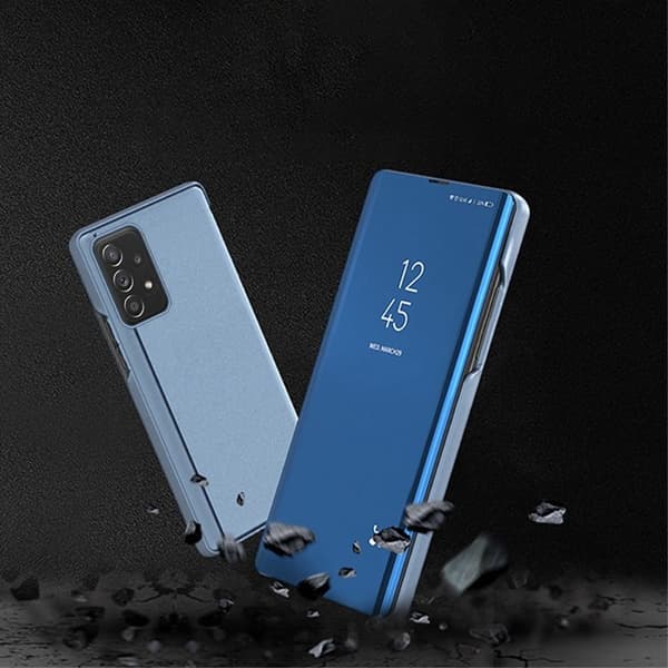 SKALO Samsung A53 5G Clear View Mirror Etui - Sølv