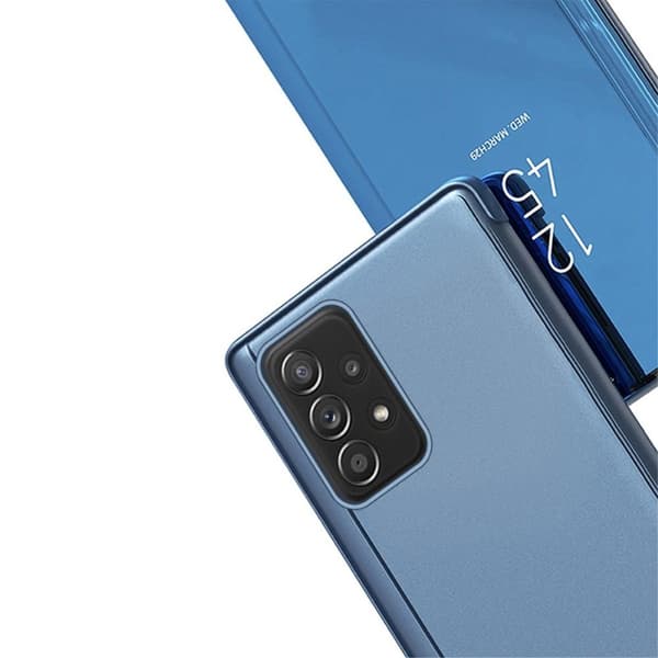 SKALO Samsung A53 5G Clear View Mirror Etui - Sølv