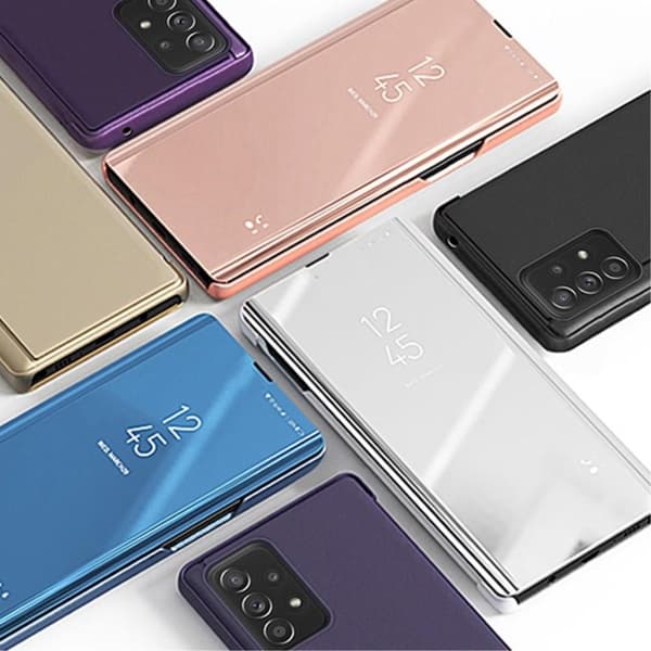 SKALO Samsung A33 5G Clear View Spegel fodral - Roséguld