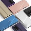 Pikkukuva 6 / 6: SKALO Samsung A13 4G Clear View Mirror Lompakko - Kulta