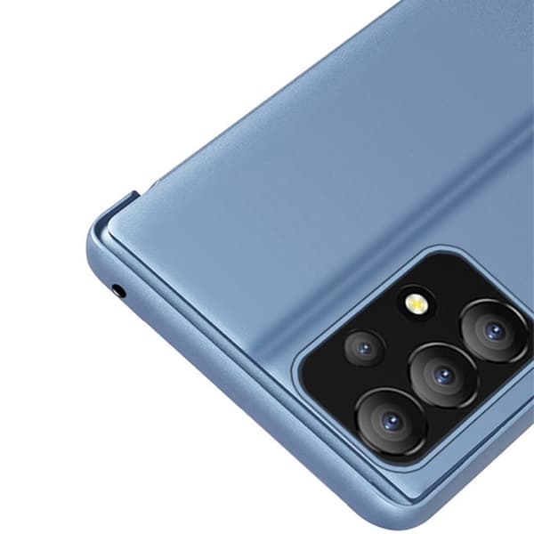 SKALO Samsung A13 4G Clear View Mirror Etui - Mørk lilla
