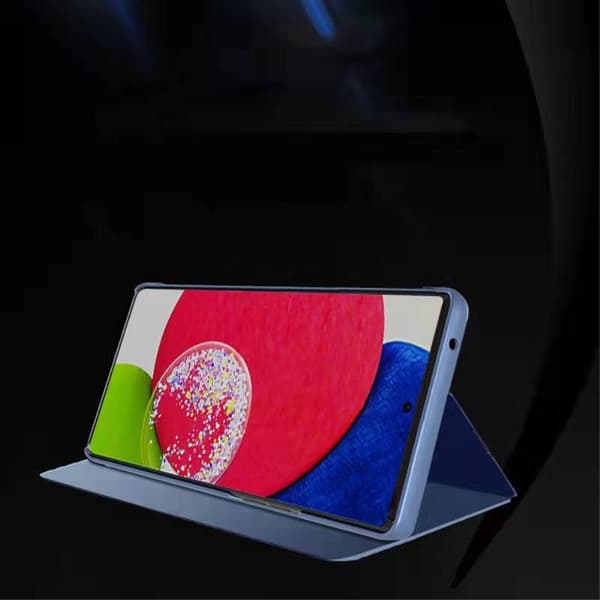 SKALO Samsung A13 4G Clear View Mirror Etui - Mørk lilla