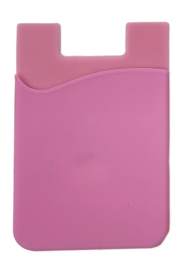 Smartphone Korthållare - Självhäftande Silikon Rosa Rosa