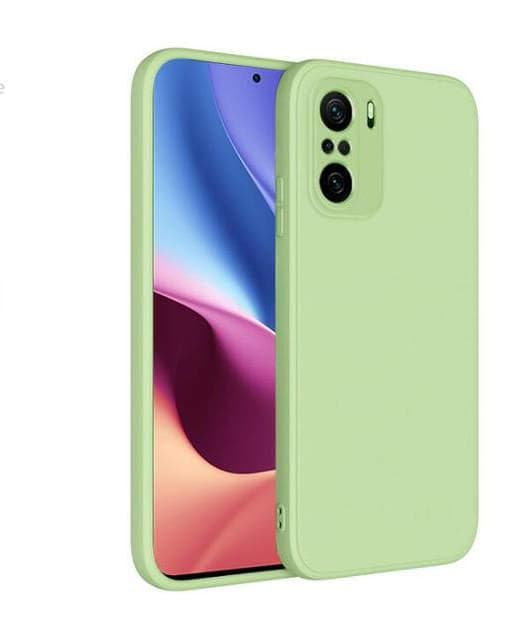 Xiaomi Mi 11i - Silikon Skal Mikrofiber Ljusgrön