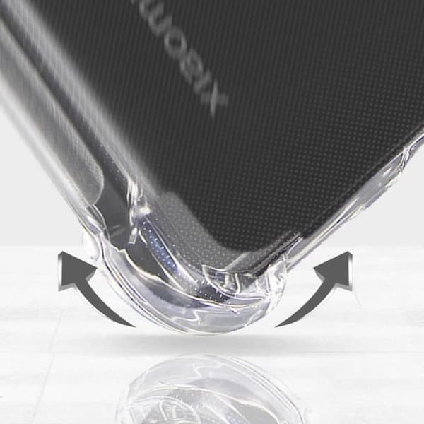 Skyddsfodral - AKASHI - Xiaomi Mi 11 Lite och 11 Lite 5G NE - Transparent Vit - Flexibel - Stötabsorberande