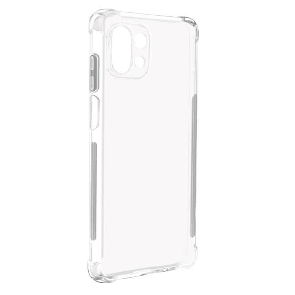 Skyddsfodral - AKASHI - Xiaomi Mi 11 Lite och 11 Lite 5G NE - Transparent Vit - Flexibel - Stötabsorberande