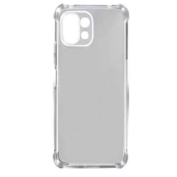 Skyddsfodral - AKASHI - Xiaomi Mi 11 Lite och 11 Lite 5G NE - Transparent Vit - Flexibel - Stötabsorberande