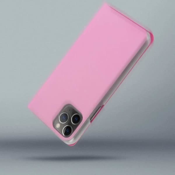 iPhone 11 Pro Max Fodral - AVIZAR - Folio Etui - Rosa - Hårdt Cover - Heltäckande Skydd