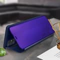 Miniatyrbild 3 av 4: Hölster för Samsung Galaxy A51 - AVIZAR - Klapp med spegeleffekt - Semihård - Videostöd - Mörkblå