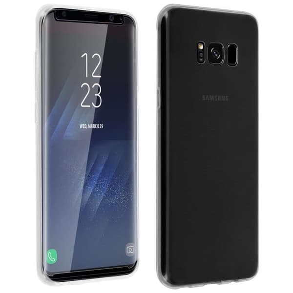Skyddspaket - Samsung - Galaxy S8 - Silikonskal - Härdat glasfilm - Hel skydd