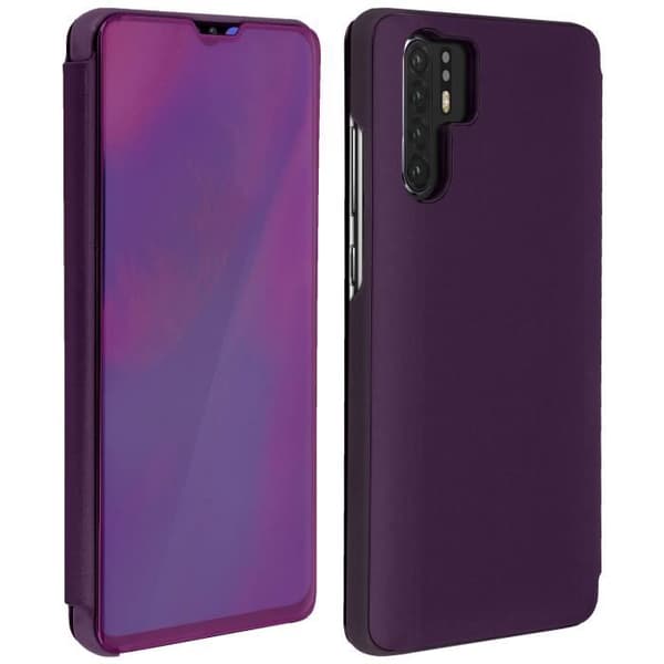 Huawei P30 Pro Cover Spegelfodral Translucent Flip Video Stand Lila Lila