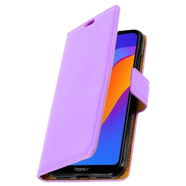 Honor 8A Flip Cover Korthållare Funktion Videostöd lila lila Lila
