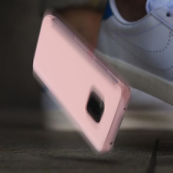 Housse - AVIZAR - Huawei Mate 20 Pro - Hård Skal - Roséguld - Fodral med Stort Fönster