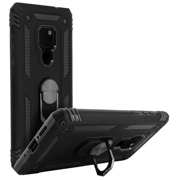 Coque - AVIZAR - Huawei Mate 20 - Bi-material - Styv och Mjuk - Videostöd Svart