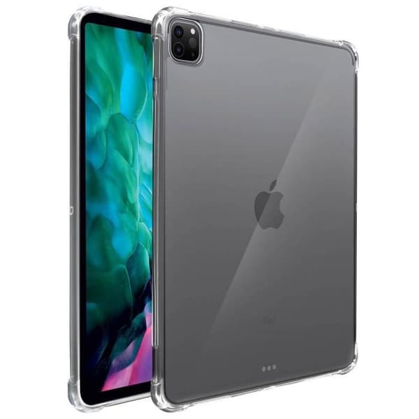 Flexibel Silikonskal - AVIZAR - iPad Pro 12.9 2020/2018 - Transparent Vit - Stötskydd - Ultra-Tunn