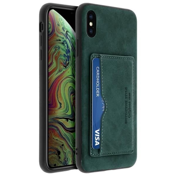 Apple iPhone XS Max Fodral Stötsäkert skyddskorthållare Stativ Videos Blå