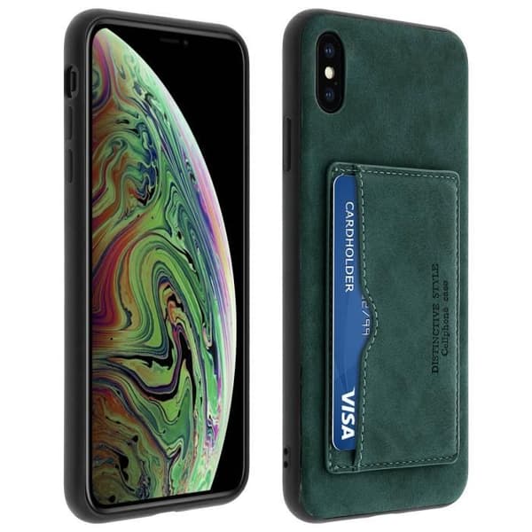 Apple iPhone XS Max Fodral Stötsäkert skyddskorthållare Stativ Videos Blå