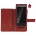 Miniatyrbild 4 av 4: Smartphone Plånboksfodral - Universell - Brun - Ekoskinn - 6 Kortfack - Mjuk