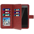 Miniatyrbild 1 av 4: Smartphone Plånboksfodral - Universell - Brun - Ekoskinn - 6 Kortfack - Mjuk