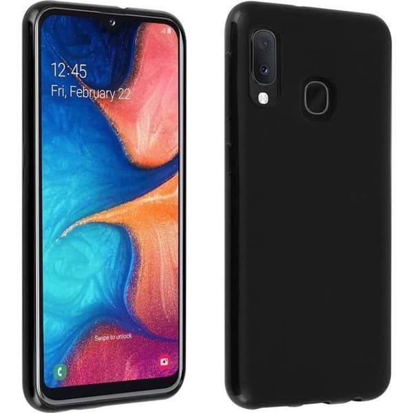 Coque - AVIZAR - Samsung Galaxy A20e - Silikon - Ultra-tunn - Svart