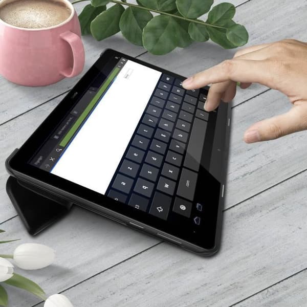 Housse - AVIZAR - Mediapad T5 10.0 - Fickfodral Folio - Video Stöd - Soft Touch Skydd