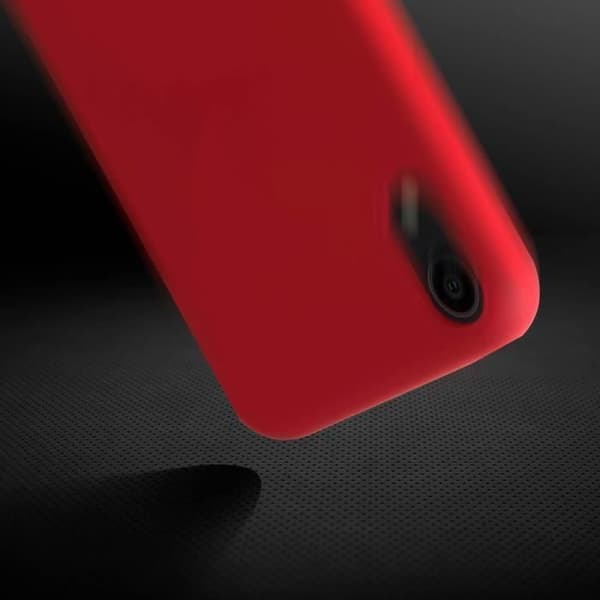 Skyddande skal - AVIZAR - iPhone XR - Semi-rigid silikon - Röd - Soft Touch