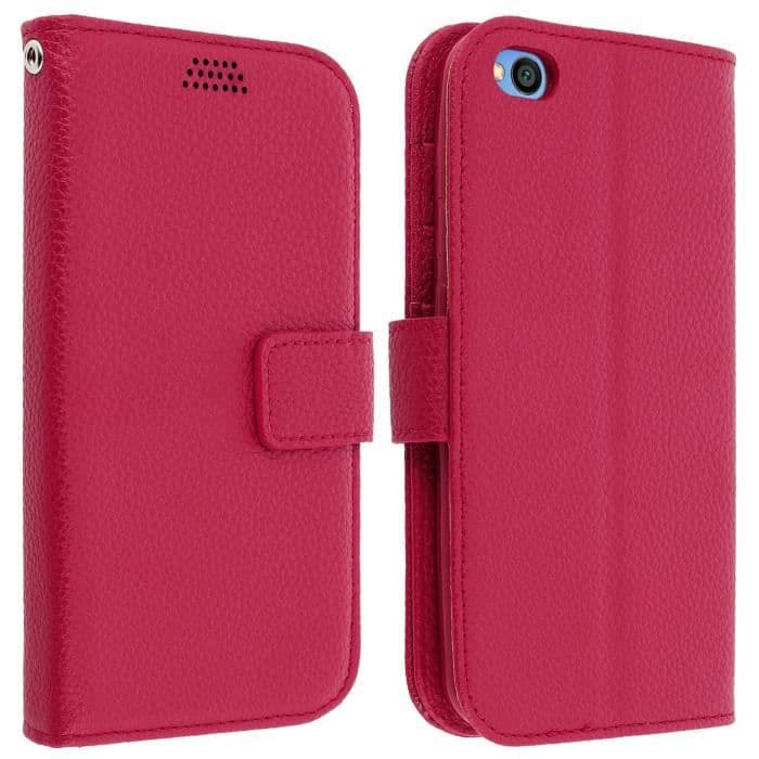 Xiaomi Redmi Go Cover Soft Touch Plånbok Foliofodral Rosa Video Support Rosa