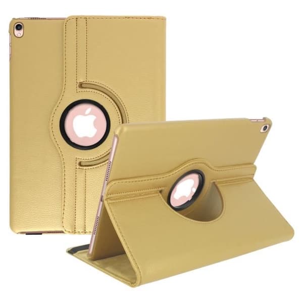 Etui iPad Air 2019 / Pro 10.5 - Apple - Rotativ 360° - Guldgul - Fullständigt skydd - Unisex