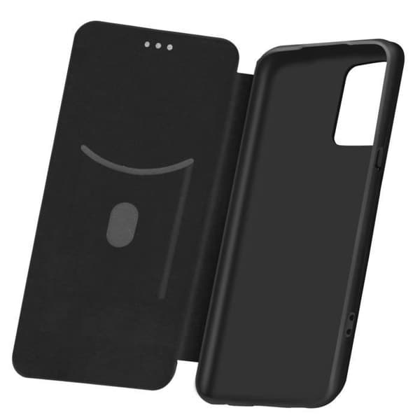 Oppo-fodral - Reno 5 Pro 5G - Mjuk - Ekoleder kolfiber-effekt - Svart - Handrem inkluderad