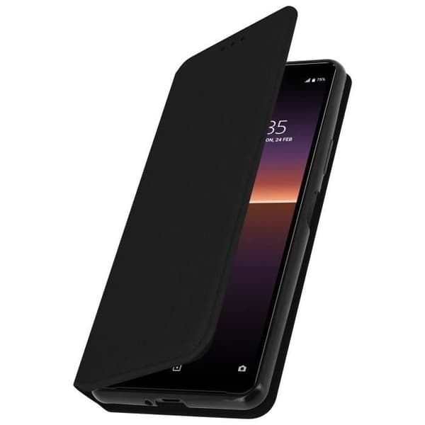 Hölster - Sony - Xperia 10 2 - Ekologisk läder - Magnetlock - Stöd funktion