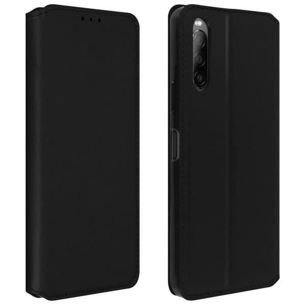 Hölster - Sony - Xperia 10 2 - Ekologisk läder - Magnetlock - Stöd funktion
