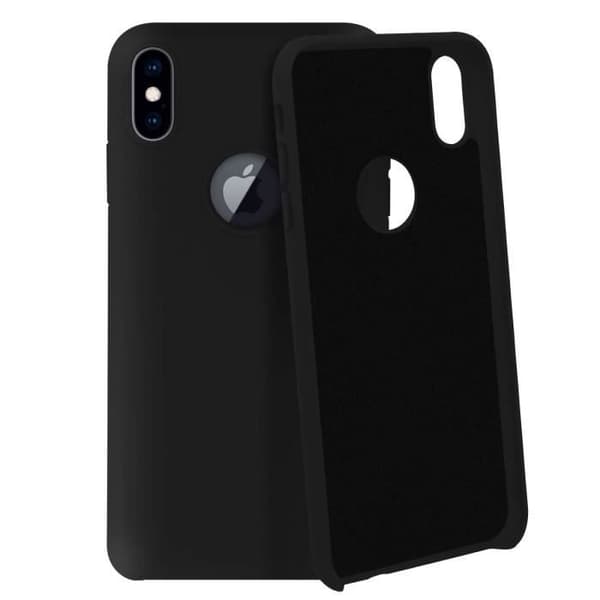 Skyddsskal - AVIZAR - iPhone XS Max - Halvstyv silikon - Soft Touch-yta - Svart