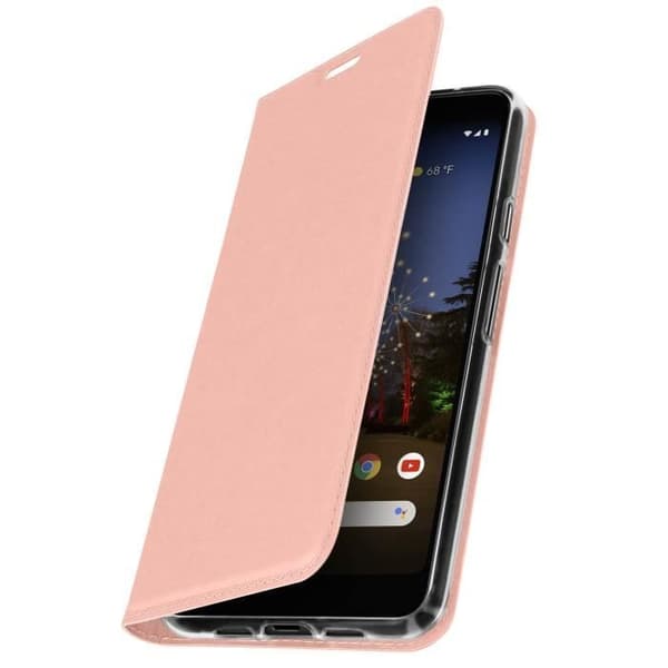 Housse - AVIZAR - Google Pixel 3A XL - Roséguld - Flexibel - Omslag