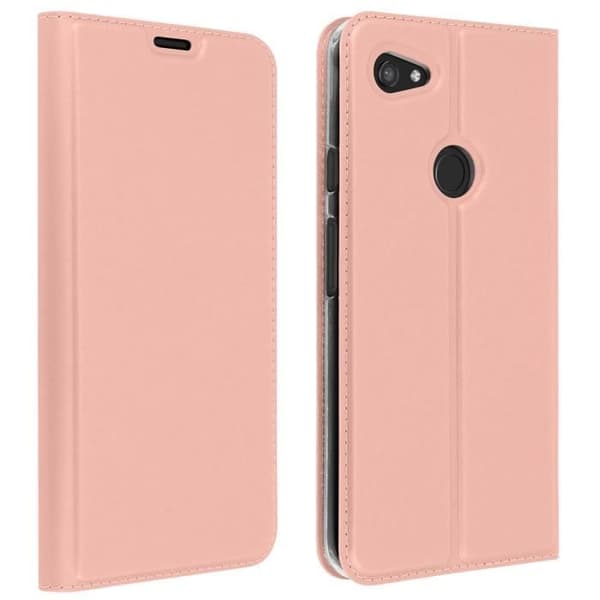Housse - AVIZAR - Google Pixel 3A XL - Roséguld - Flexibel - Omslag