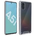 Miniatyrbild 1 av 3: Fodral - AVIZAR - Galaxy A51 - Bi-material skydd - Silikon stötfångare - Genomskinlig Vit