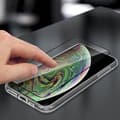 Miniatyrbild 3 av 4: Skyddsfodral och film - Apple - iPhone XR - Transparent silikon - Härdat glas - Mjuk