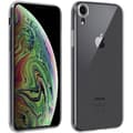 Miniatyrbild 1 av 4: Skyddsfodral och film - Apple - iPhone XR - Transparent silikon - Härdat glas - Mjuk