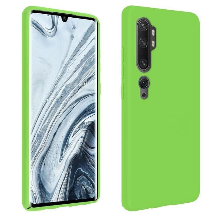 Xiaomi Mi Note 10 / Note 10 Pro Fodral Halvstyv Soft Touch Finish Grön