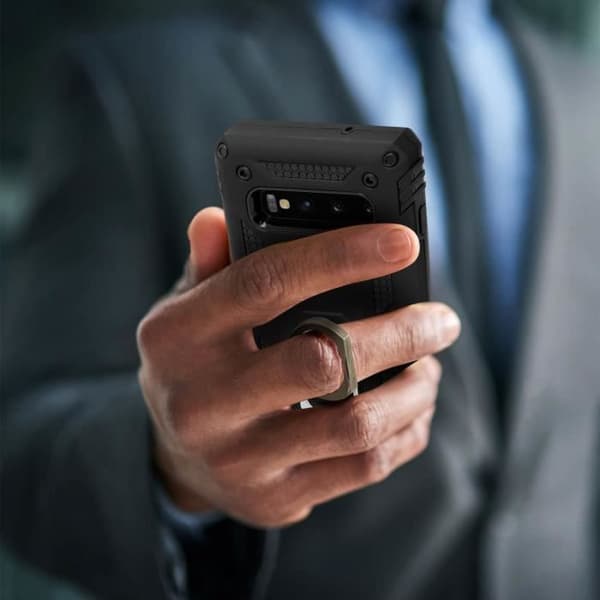 Coque - AVIZAR - Galaxy S10 Plus - Stöttålig - Videohållare - Svart