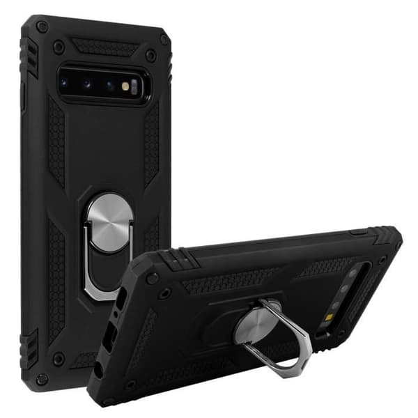 Coque - AVIZAR - Galaxy S10 Plus - Stöttålig - Videohållare - Svart