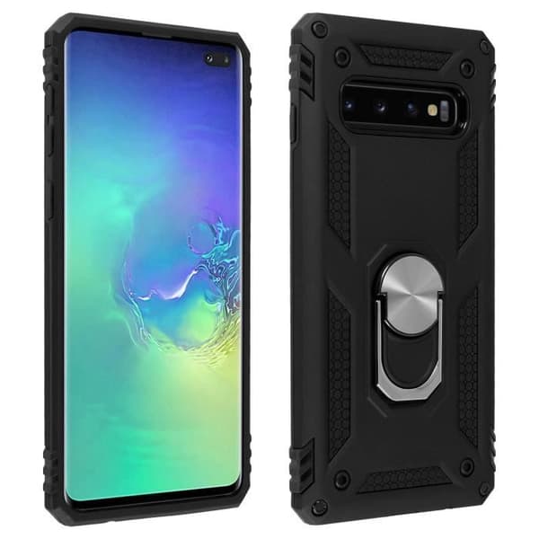 Coque - AVIZAR - Galaxy S10 Plus - Stöttålig - Videohållare - Svart