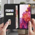 Miniatyrbild 3 av 4: Fodral till Samsung Galaxy S20 FE Full Cover Korthållare Stativ Funktion Svart