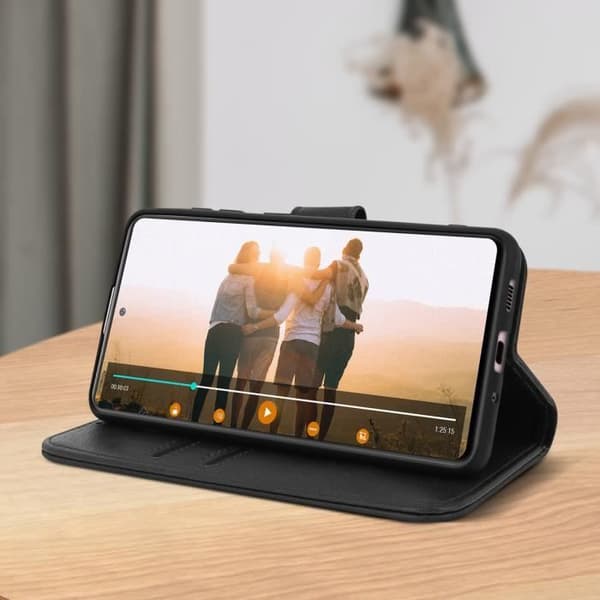 Fodral till Samsung Galaxy S20 FE Full Cover Korthållare Stativ Funktion Svart