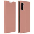 Miniatyrbild 1 av 4: Hus till Samsung Galaxy Note 10 - AVIZAR - Kortfodral - Ekoskinn - Roséguld - Videostöd