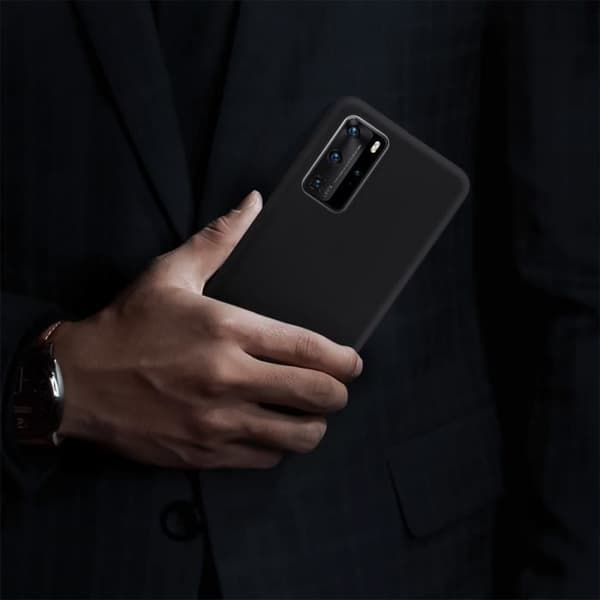 Coque - AVIZAR - Huawei P40 Pro - Mjuk - Stötabsorberande - Matt Svart