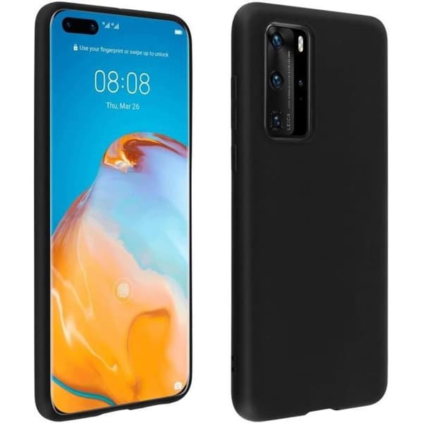 Coque - AVIZAR - Huawei P40 Pro - Mjuk - Stötabsorberande - Matt Svart